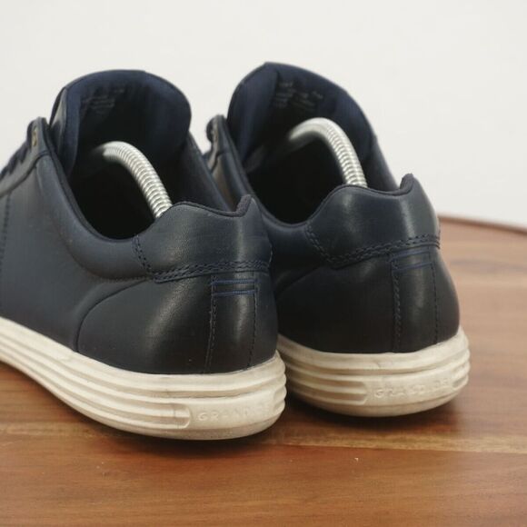 Cole Haan Mens Reagan Grand Sneakers Shoes Blue Leather Lace Up Size 11M - Picture 5 of 11